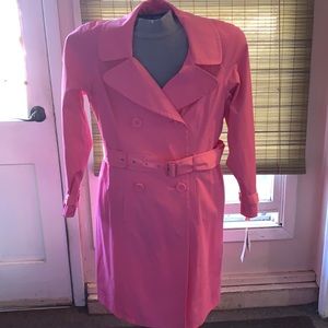 Jones New York, pink trench coat size M with tags